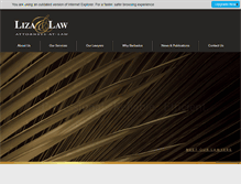 Tablet Screenshot of lizalaw.com